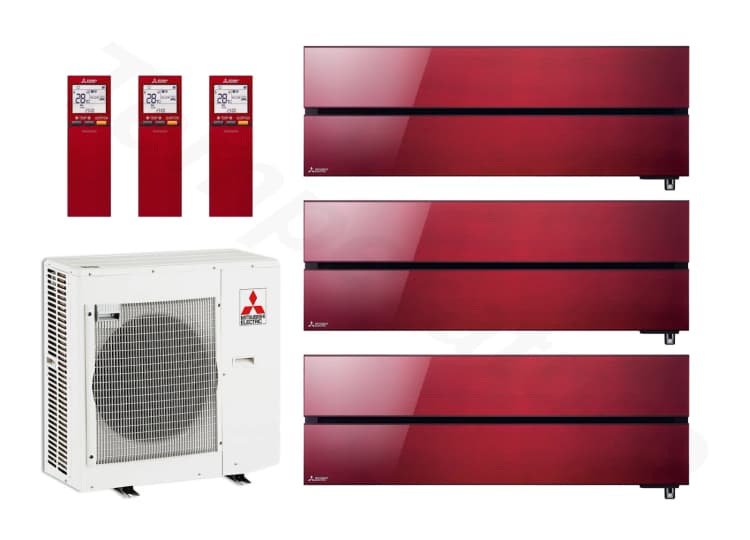 Mitsubishi Electric Mitsubishi Electric Diamond Ruby Red triple 2* 2.5kW + 3.5kW
