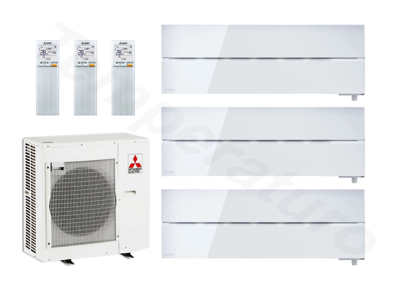 Mitsubishi Electric Premium Silver Triple 3* 2.5kW